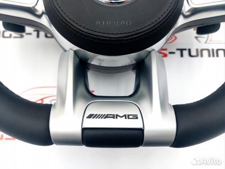 Руль Mercedes 63 AMG амг подогрев + ACC + подушка