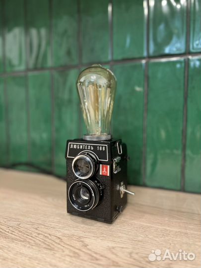 Светильник Loft (винтаж) из фотоаппарата