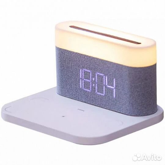 Светодиодная лампа, беспроводная зарядка, будильни