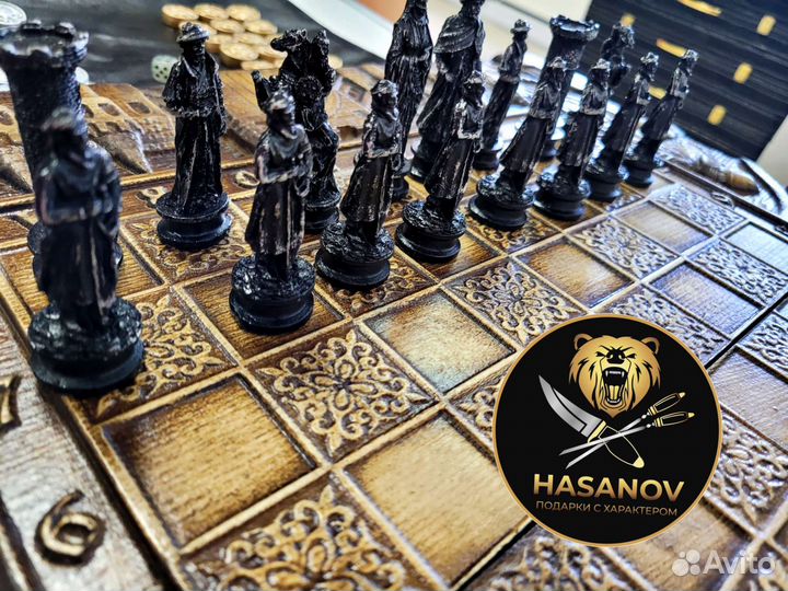 Шахматы резные Рыцари
