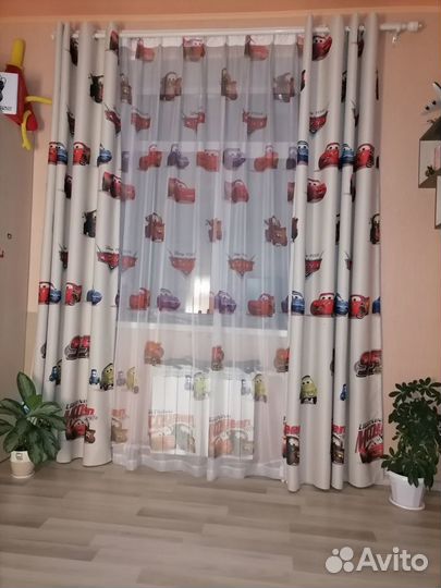 Шторы и тюль+гардина 2 м