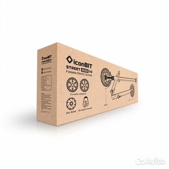 Электросамокат новый полный привод street DUO v2