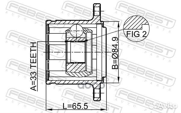 Шрус внутр правый mitsubishi pajero/montero SPO