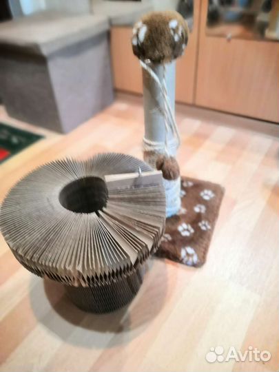 Когтеточка для кошек +игрушки