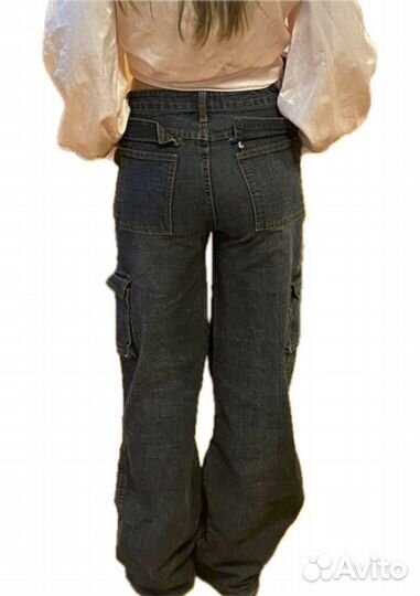Джинсы широкие y2k винтажные