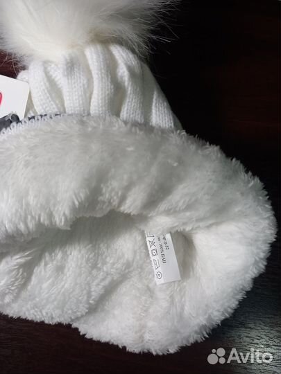 Шапка зимняя для девочки 50 52 новая