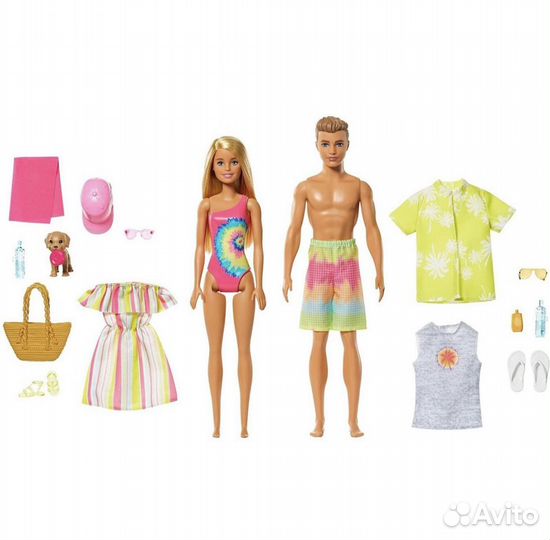 Кукла Barbie и Ken (2 куклы +автомобиль)