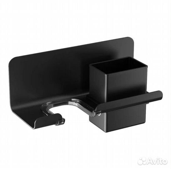 Держатель для фена аллюминиевый черный