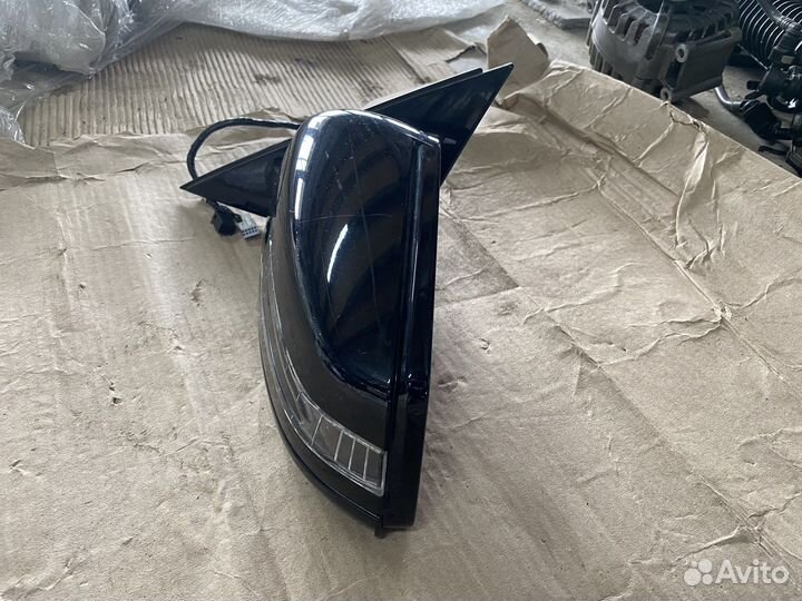 Левое боковое зеркало Mercedes Benz W221 черное