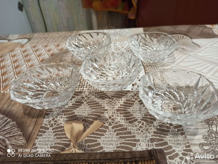 Розетки для варенья ссср(хрусталь)