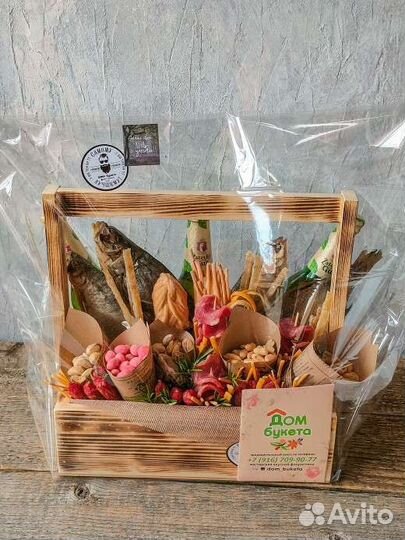 Вкусные съедобные мужские букеты из раков и краба