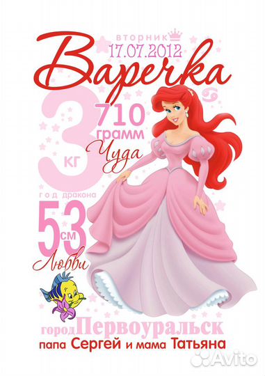 Детская метрика, бирки,постеры на разную тематику