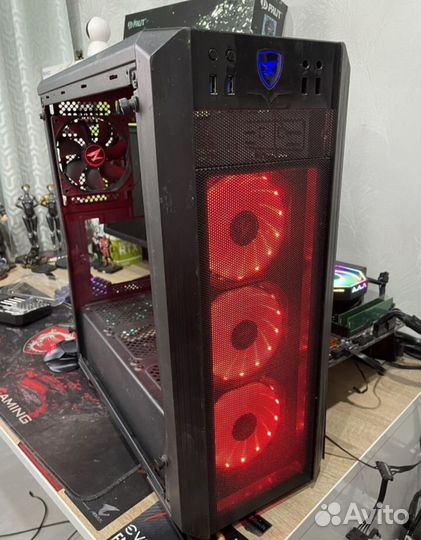 Игровой Корпус для Пк Zet Gaming 4 Вентилятора Red