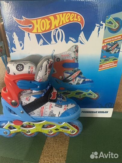 Роликовые коньки hotwheels 30-33 размер детские