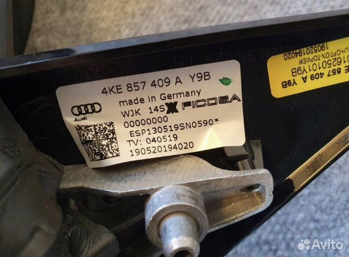 Зеркало боковое левое камера Audi E-Tron 4K 2019