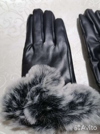 Перчатки кожаные