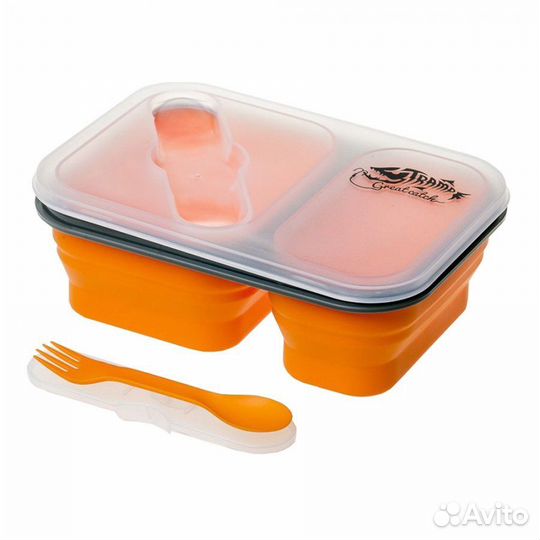 Контейнер силиконовый 2 отсека Tramp арт. TRC-090