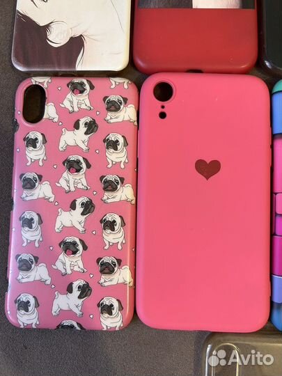 Чехлы накладки на iPhone xr 9 шт