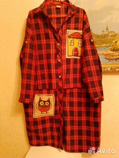 Теплая рубашка