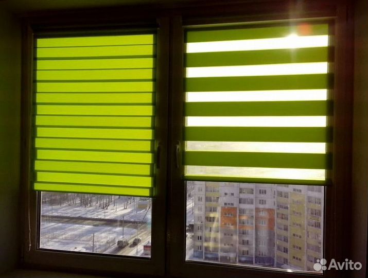 Рулонные жалюзи день ночь