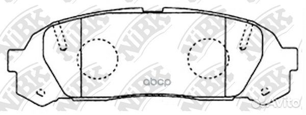 Колодки тормозные дисковые перед toyota Cro