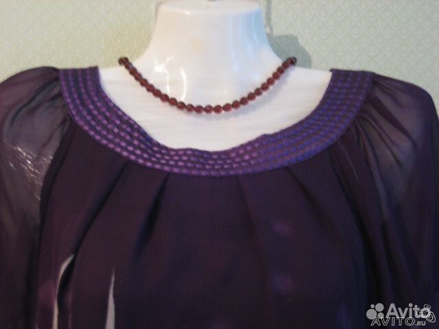 Новое нарядное платье-туника шёлк батик