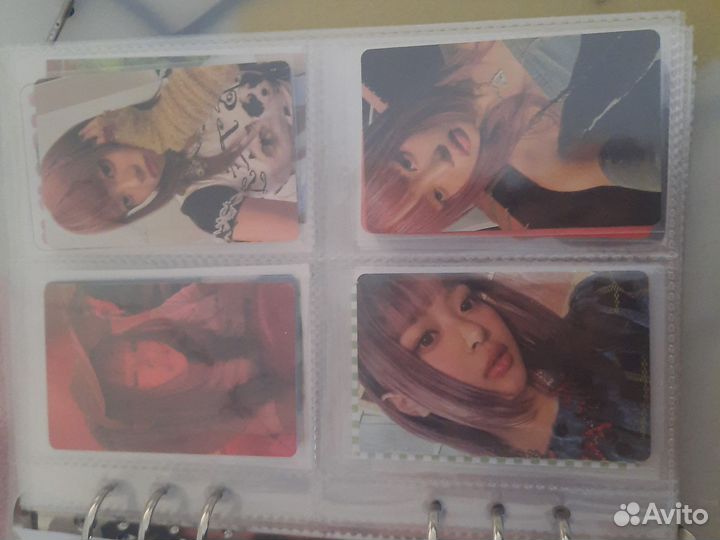 Карты Ханни new jeans и карты Юны и Рюджин itzy