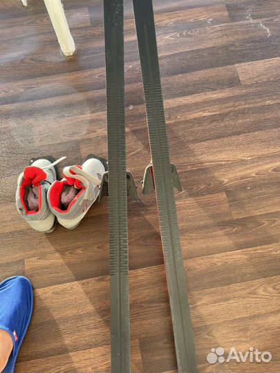 Лыжи беговые 130 см с ботинками 31 размер