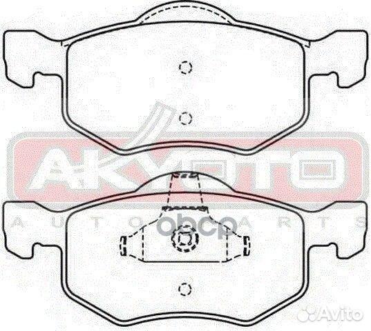 Колодки тормозные дисковые передние mazda tribu