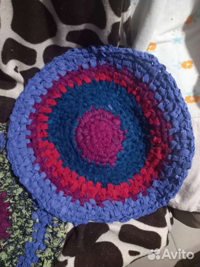Коврики круглые вязанные