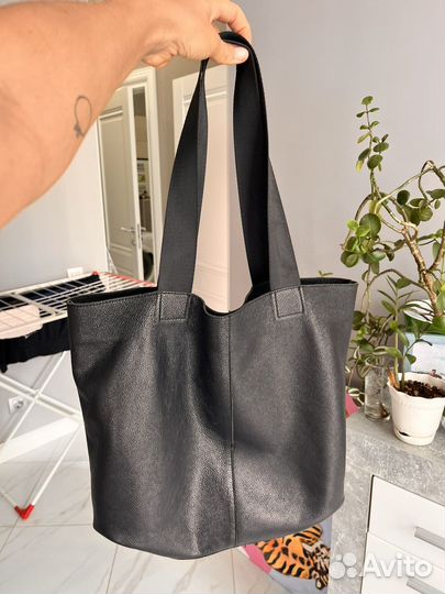 Сумка кожаная шопер