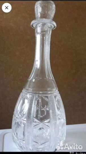 Графин, вазы хрустальные, Чехия, Германия, СССР