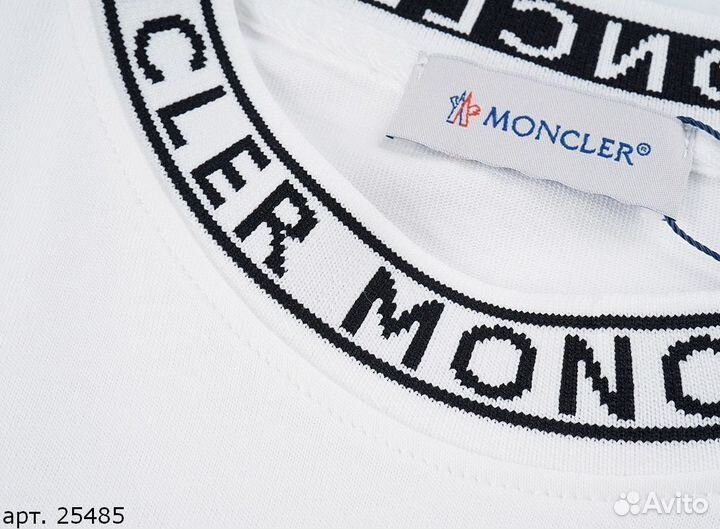 Футболка Moncler белая