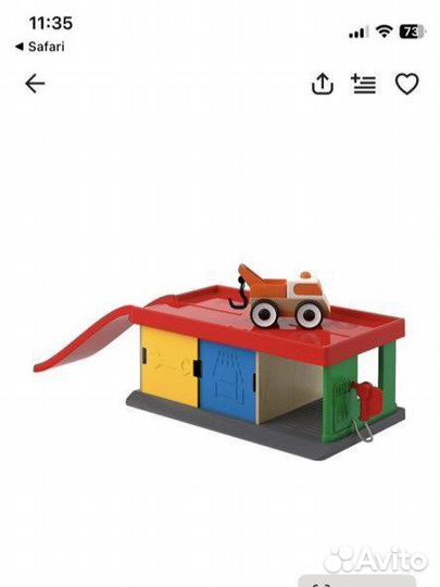 Икеа Лиллабу Гараж с эвакуатором, разноцветный