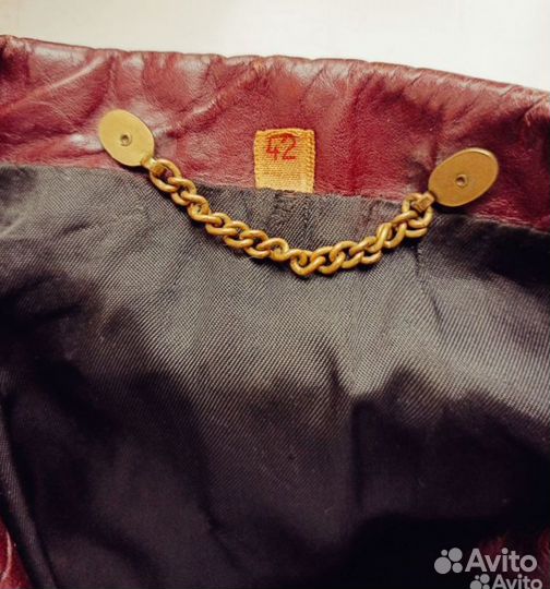 Пиджак мужской кожаный винтаж Югославия