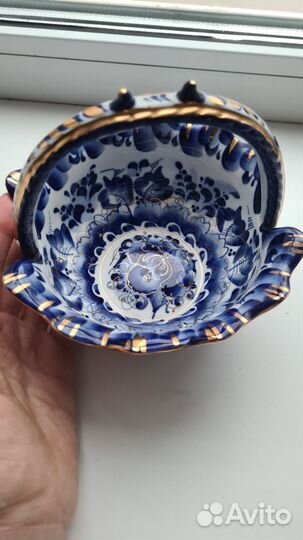 Конфетница Гжель