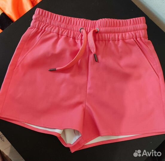 Шорты женские кожаные