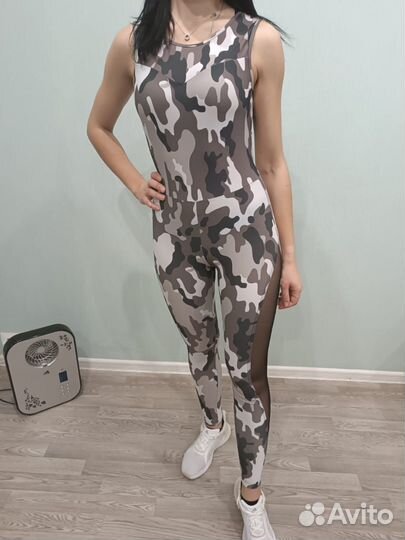 Комбинезон спортивный компрессионный elitbody S