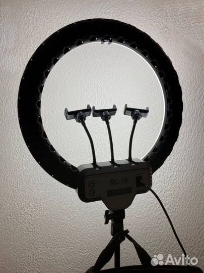 Кольцевая лампа 45см со штативом 2 метра