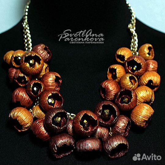 Колье снежность дизайнерские украшения