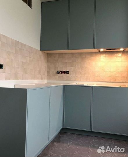 Кухня Scandi под ключ с островом