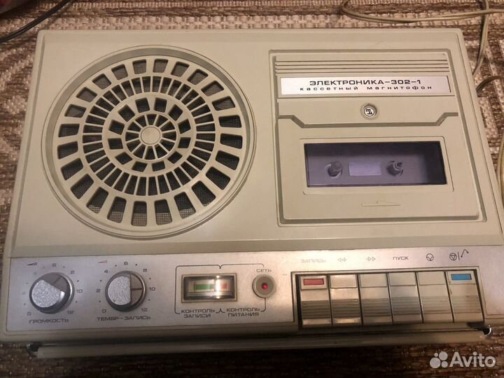 Магнитофон кассетный Электроника 302 1