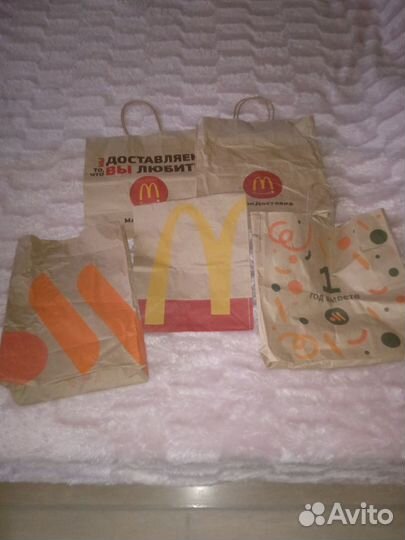 Пакеты из макдональдс