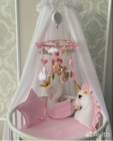 Бортики подушки в детскую кроватку