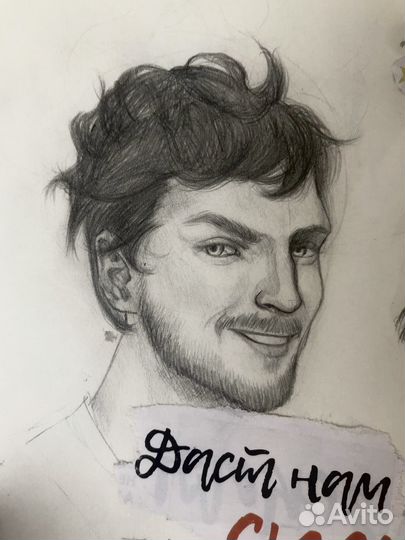 Портрет по фото на заказ, рисунок вашего персонажа