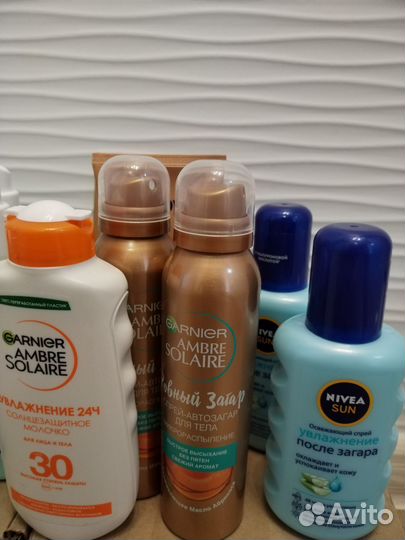 Молочко для и после загара garnier Nivea