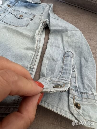 Джинсовая рубашка для мальчика