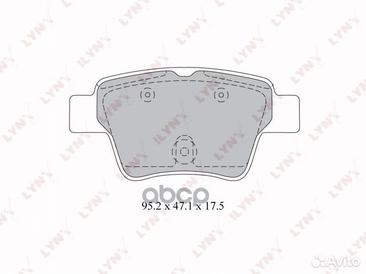 Колодки тормозные дисковые зад citroen C4 0