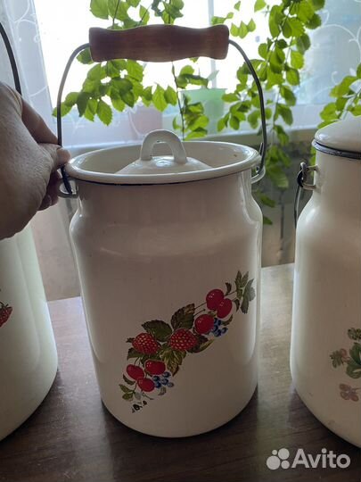 Бидон эмалированный СССР новый