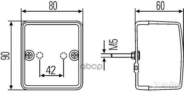 Фонарь указателя поворота 2ba996012061 hella